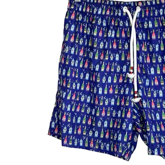 Johnny Brasco Cocktail Swim‎ Shorts Trunks Happy Hour Mens Large Party Vegas - Picture 3 of 12